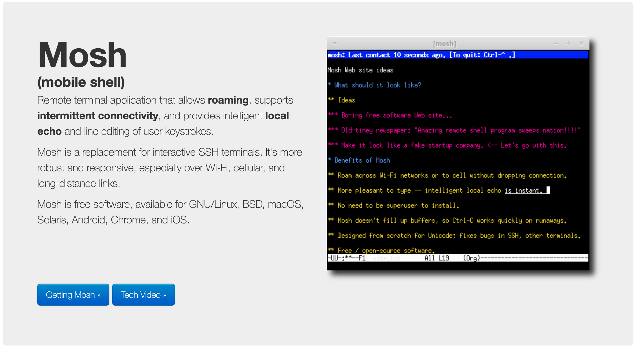 Moshをインストールをmacにインストールする Naonotes Com ナオノーツ